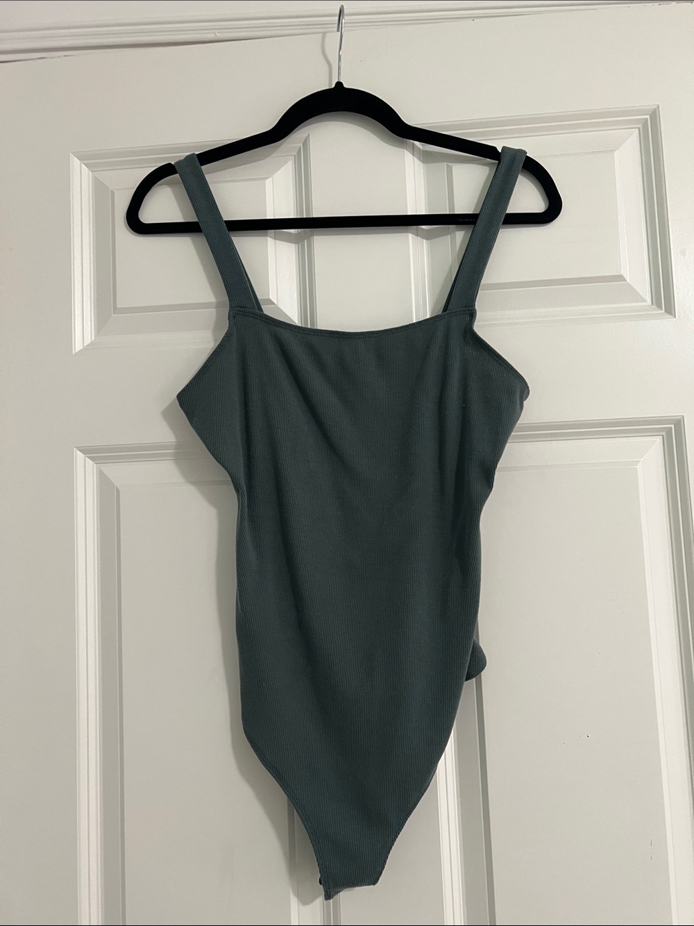 Le Lis Teal Ribbed Bodysuit
